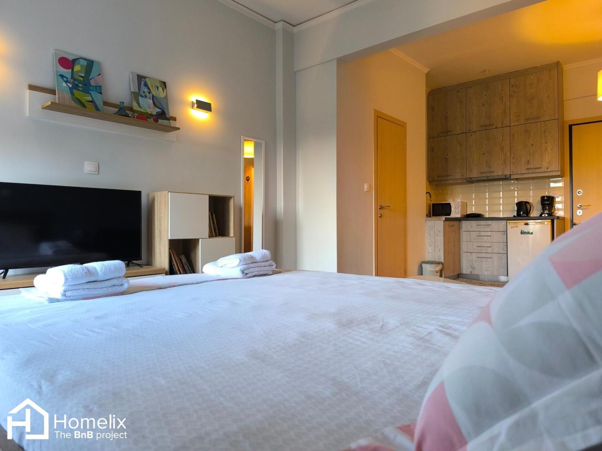 30M² Cosy Studio With Panoramic Sea View Chalkís Dış mekan fotoğraf