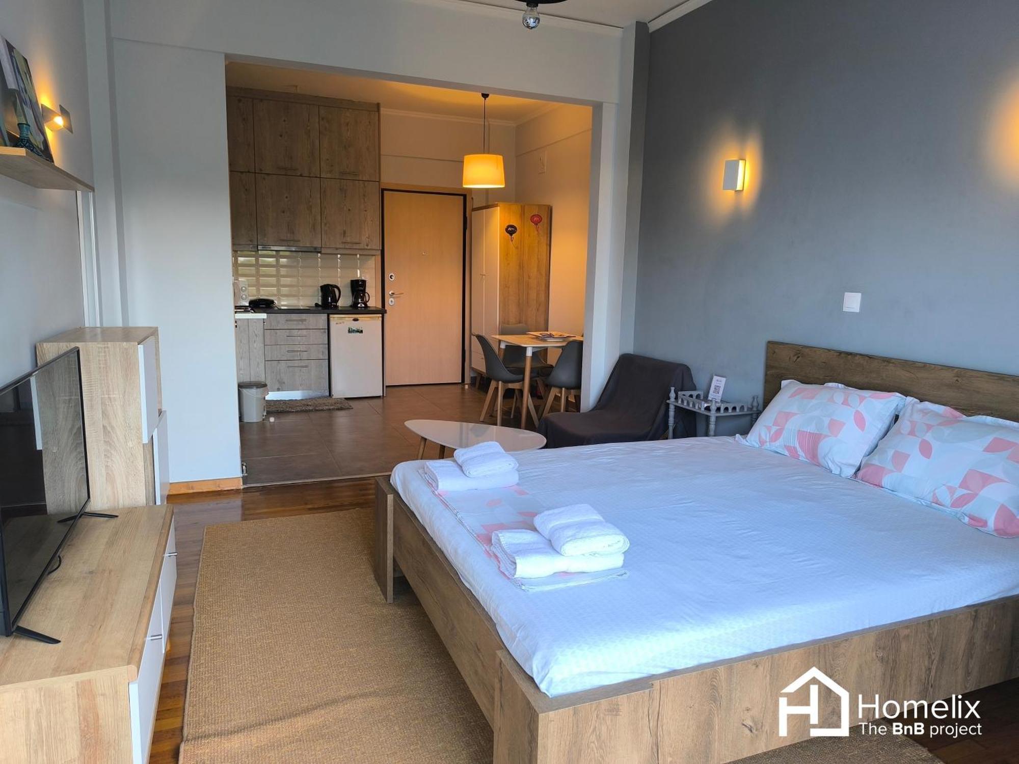 30M² Cosy Studio With Panoramic Sea View Chalkís Dış mekan fotoğraf
