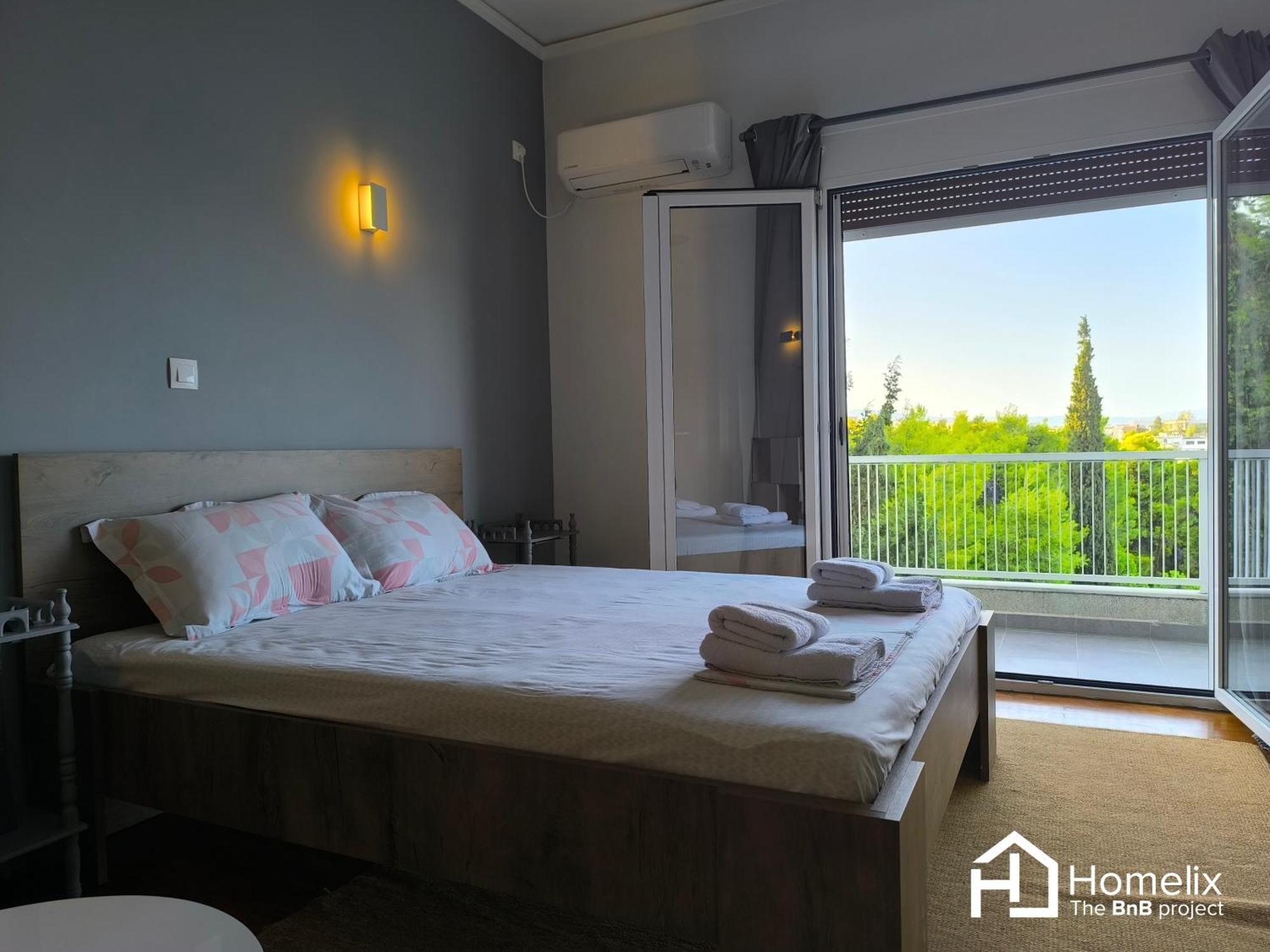 30M² Cosy Studio With Panoramic Sea View Chalkís Dış mekan fotoğraf