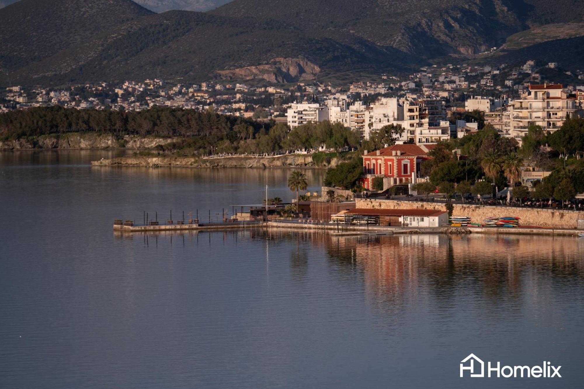 30M² Cosy Studio With Panoramic Sea View Chalkís Dış mekan fotoğraf